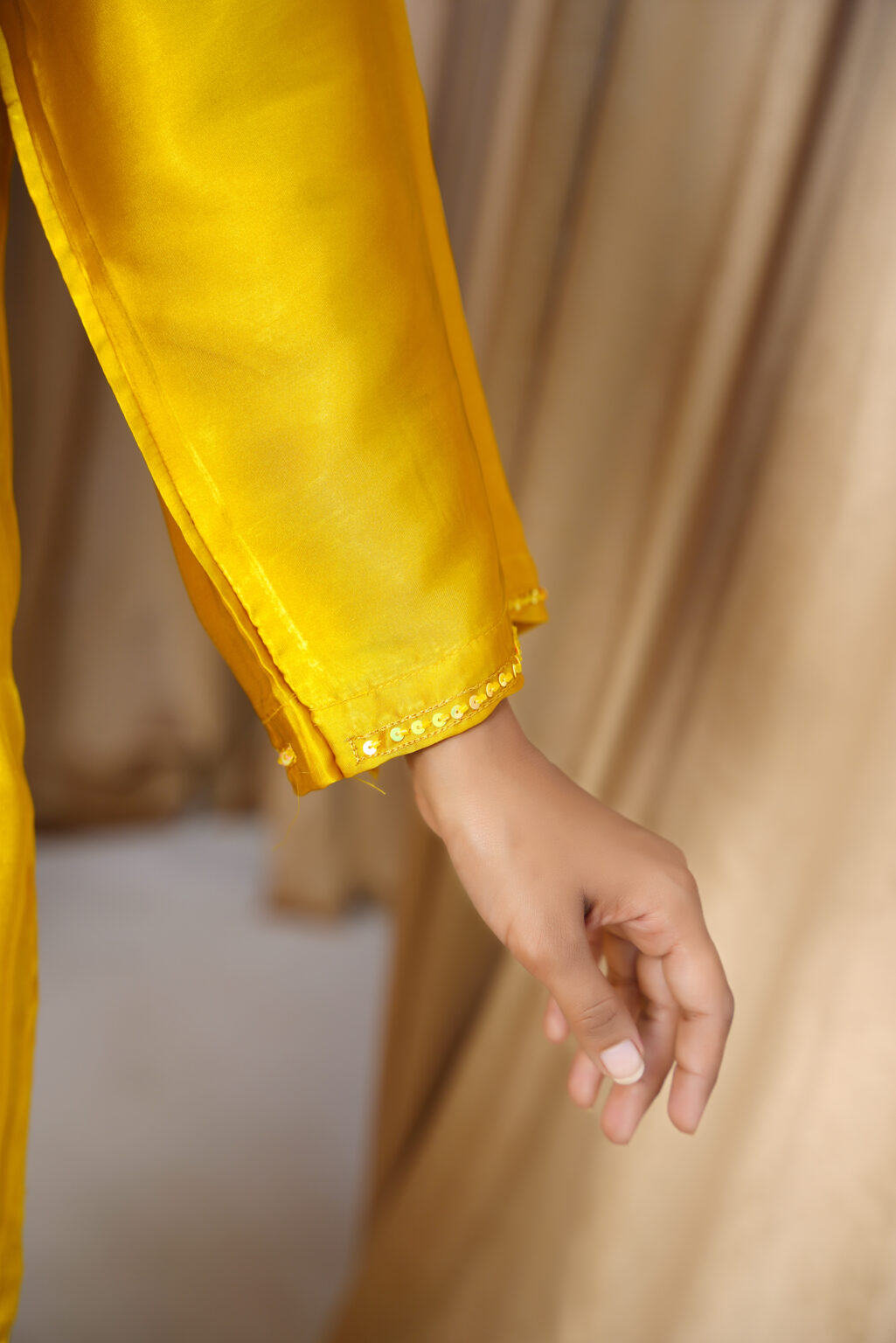 Cosmos Silk Kurti Set - Elegant Three Piece Outfit